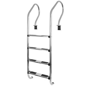 ESCAL. MOD. CONFORT 4 PELDA?OS AC. INOX. C/ANCL
